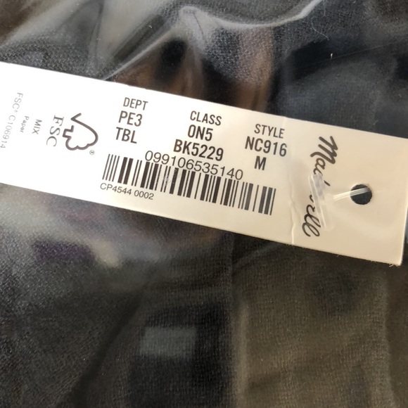 Madewell Lightestspun Cover-Up Maxi Shirtdress Relaxed Fit True Black NWT M - Picture 10 of 11